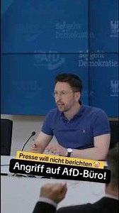 ATTACK on AfD office… and the media stays SILENT? 😳