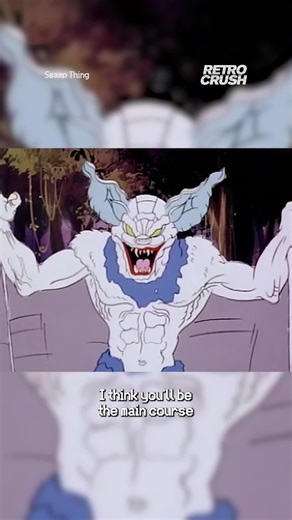 Someone (or something) is hungry! Watch Swamp Thing and your favorite classic anime shows on RetroCrush today.