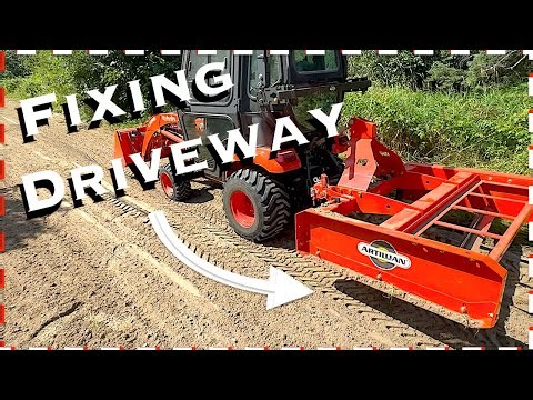 Artillian Land Plane Review | Fixing Our Driveway with the Turbo Kubota BX