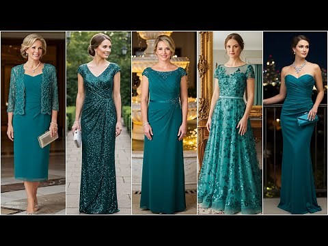 Stunning Teal Mother of The Bride Dresses