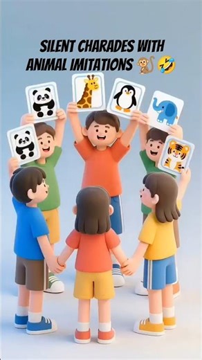 Silent Charades with Animal Imitations 🐒🤣