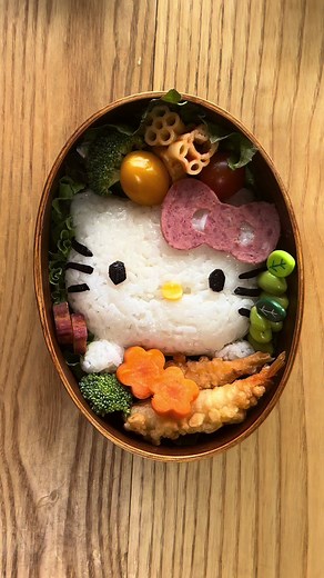 Hello Kitty Bentobox lunch💞 #CapCut #sanrio #sanriofood #sanriobento #bento #bentobox #bentoboxlunch #hellokitty #hellokittybento