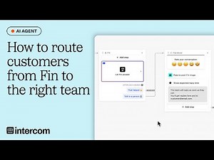 Route customers from Fin to the right team