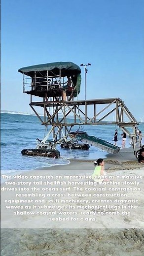 Clam Hunter: Giant Machine Marches Into Ocean for Shellfish Harvest