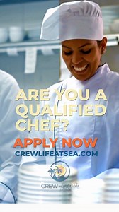 🍴 WE’RE HIRING – CHEFS! 🚢✨ Are you a talented chef ready to take your culinary skills to the high seas? Crew Life at Sea is looking for qualified chefs to join our cruise ship team! 🌊👨‍🍳👩‍🍳 Bring your passion for cooking, creativity, and expertise to a multicultural, fast-paced environment where every day is an adventure. Work with a diverse team, serve guests from around the world, and create unforgettable dining experiences at sea. 💻 Multiple positions are available apply today at www.