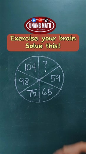 901K views · 2.4K reactions | Exercise your brain.Solve this #brainmath #brainpuzzle #mathchallenge #mathproblems #mathexercise #MathPattern #maths #mathematics #numbers | Unang Math | Facebook