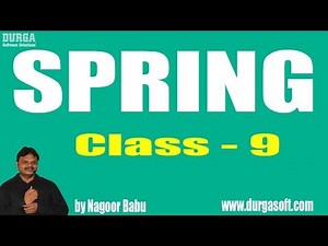 Learn Spring Programming Tutorial Online Training by Nagoor Babu Sir On 03-05-2018