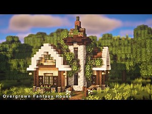 Minecraft | Overgrown Fantasy House | Speed build