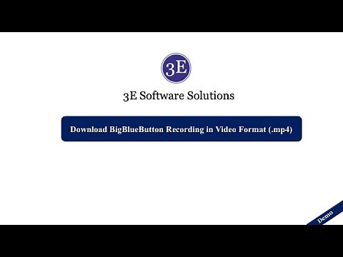 Download BigBlueButton Recording | BigBlueButton Recording Download to .mp4