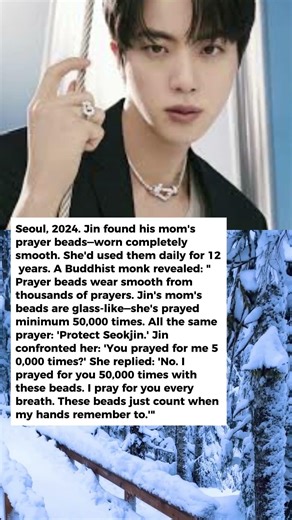 What Happened When BTS Jin Found His Mom's Prayer Beads Will Make You Cry Forever 😭 #shorts