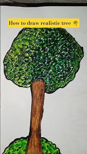 how to draw realistic tree 🌴 #drawing #artscraft #easyartlover #howtodraw #drawingideas #painting