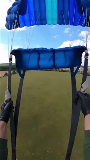 Crosswind Drift During Skydive Corrected With Calm Mid Air Control