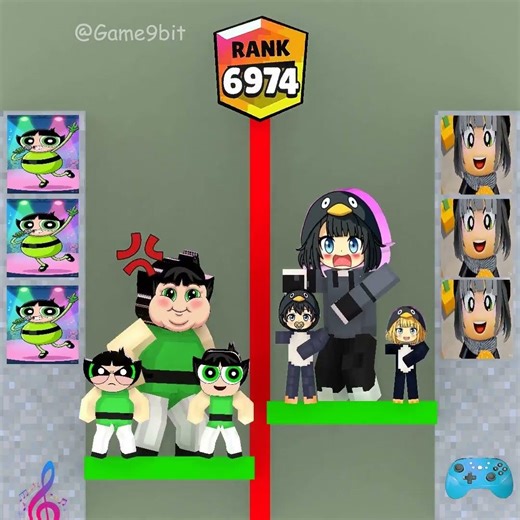 Sprunki Buttercup Family vs Sprunki Gugugaga Family, who is the winner?!
