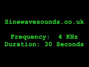 4KHz / 4000 Hz Test tone / Sound - Tweeter Test