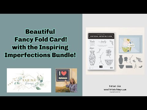 Make a Beautiful Fancy Fold Card Using the Inspiring Imperfections Bundle | Free Cardmaking Tutorial