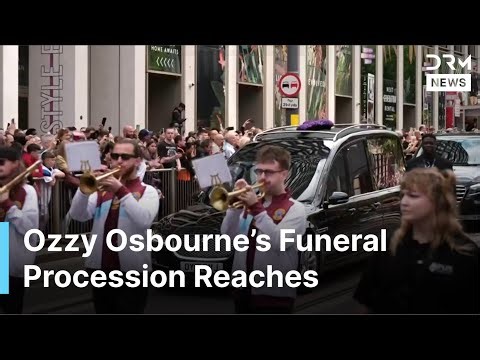 Breaking: Ozzy Osbourne’s Funeral Cortege Arrives at Black Sabbath Bridge | AA1B