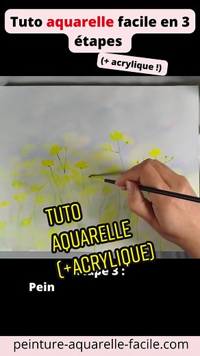 Katell aquarelle facile sur TikTok