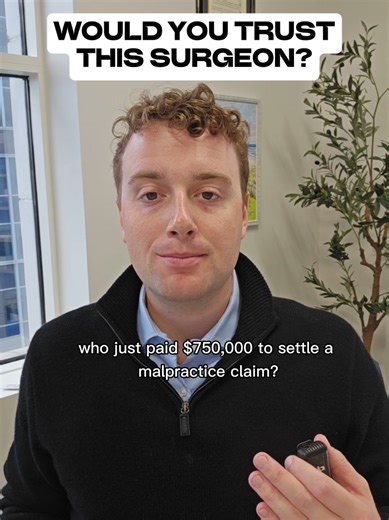 ⚠️ Check your surgeon! A Ft. Lauderdale surgeon just settled a malpractice claim for $750,000 after an alleged surgical error led to a patient losing their gallbladder and a kidney. What's scarier? He was already linked to 2 patient deaths since 2017. And yes, he's still licensed to practice in Florida. Do your research before an operation. The Florida Department of Public Health website is public. #MedicalMalpractice #floridalawyer #WrongfulDeath #InjuryLawyer