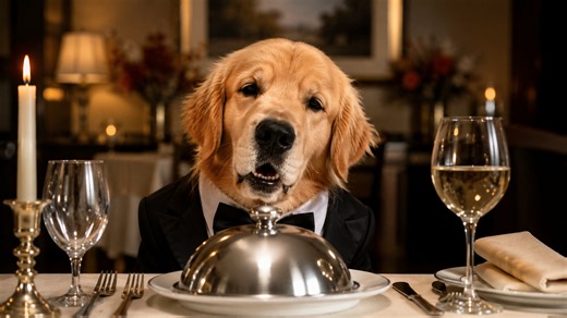 My dog orders the chef special