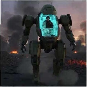 めちゃめちゃ視界の良い戦闘メカ！コックピットは透明で頑丈な（鋼鉄の100倍の強度の）ハイパークリスタルで覆われています。