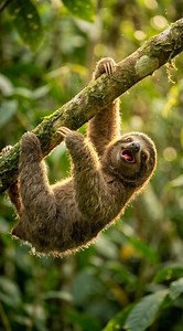 The Cutest Baby Sloth Yawn 🥺