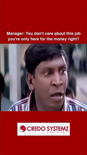 When Your Manager Asks If You’re Only Here for the Money 😂 | #funny #shorts #itlife #officememe