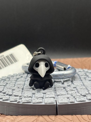 Chibi Plague Doctor Keychain - 3D Printed SCP-049 Inspired Horror Charm, Gothic Backpack Accessory & Cute Collectible Gift, Spooky Companion - Etsy