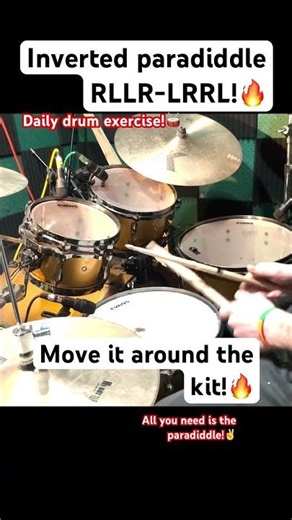 3 ways to practice the inverted paradiddle!🔥 #drumlessons #drummer #drums #drumming #learning