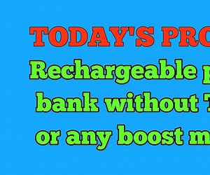 RECHARGEABLE POWER BANK WITH DISPLAY