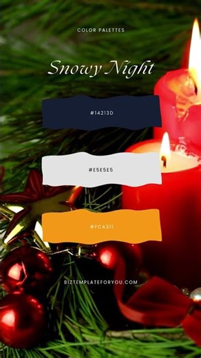 Holiday Branding Made Easy! Festive Color Palettes for Small Businesses #colorpalette