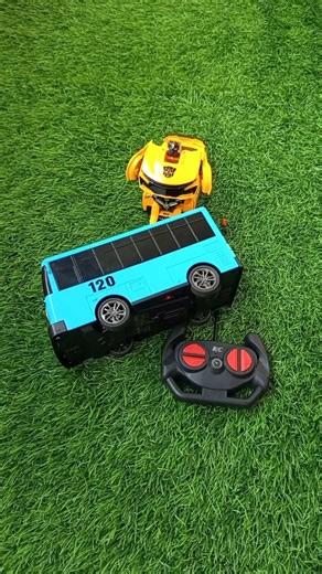Unboxing and Testing Toys RC Bus Tayo and Transformers Car Bumblebee No Talking With ASMR Video