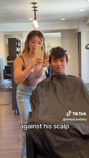 Used Original Down Perm by @grafen_official so far we like it! Perfect to tame spiky Asian hair #hairstylist #downperm #koreanhair #grafen #koreanstyle #haircut #brother #brothersister
