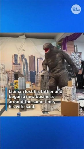 Dad dresses as Godzilla to release ‘rage,' destroys cardboard city