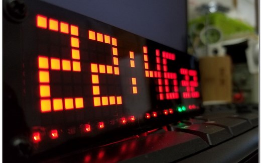 NTP点阵时钟 micropython_ESP32_MAX7219 【4】