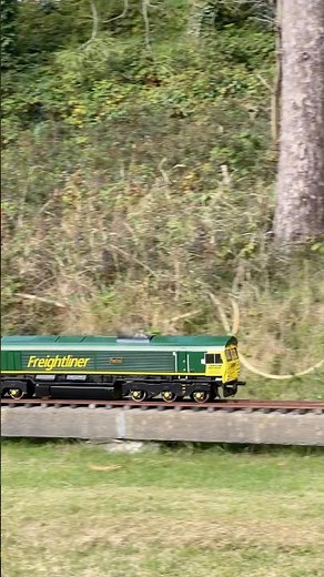 Miniature Class 66 Locomotive Pulling the Load! 🚈 #ModelTrains