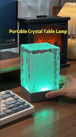 Aesthetic Portable Crystal Table Lamp for Ambient Lighting