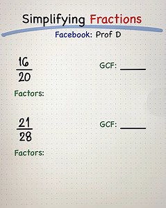 How to Simplify Fractions using GCF? 🤔 | Prof D