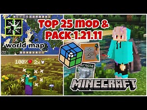 Compilation of 25 Fabric Mods & Packs for Minecraft 1.21.11
