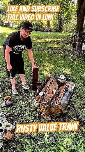 Rusty Valve Train EXPOSED on Neglected Chevy 305! #smallblockchevy #engine #carsofyoutube #fyp