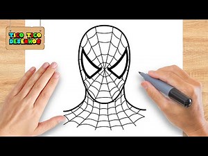 COMO DESENHAR O HOMEM ARANHA, PASSO A PASSO E FÁCIL