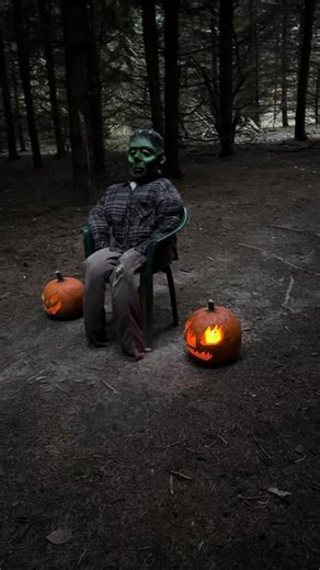 🌲Ventured into our homemade haunted trail with the fam!👻🍂 You won't believe the spooks we set up in our back woods.🕷️🕯️ #HauntedTrail #FamilyFrightNight #DIYHalloween