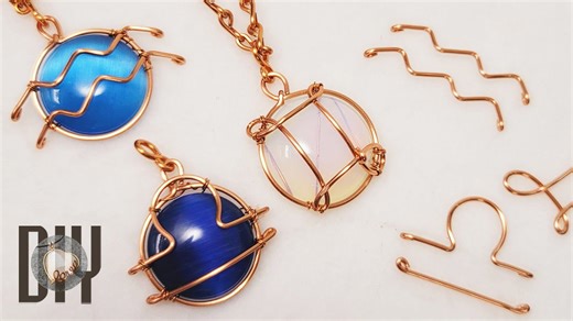 12 zodiac signs | Gemini | Libra | Aquarius | Pendant | Air element | Cabochon 830