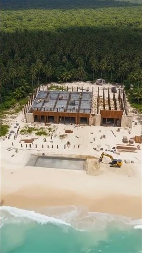 Building a Luxury Beachfront Villa From Scratch | Infinity Pool 🏝️