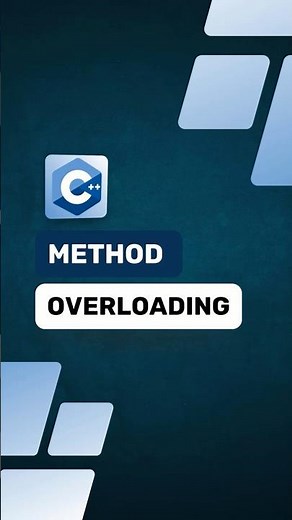 Method Overloading in C++ 🔥 | Same Function, Different Parameters #cpp #overloading #method