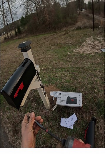 Changing out a mail box (only the top) part 1 #pov #diy #mailbox