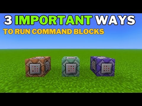 3 Important ways to run a Command blocks properly