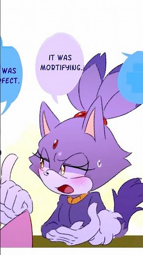 Sonic & Blaze's First Kiss