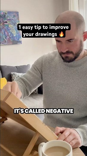 How to Draw for Beginners: Negative Space Drawing 🔥 #shorts #art #howtodraw #drawing