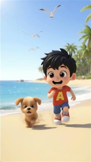 AyAk & the Beach Puppy Adventure 🐶🌊 | Magical Seashell | Kids Shorts