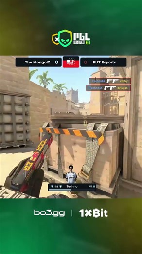 Techno4K OPENS with CHAOS — pistol 1v3 clutch #bo3 #pgl #cs #bucharest